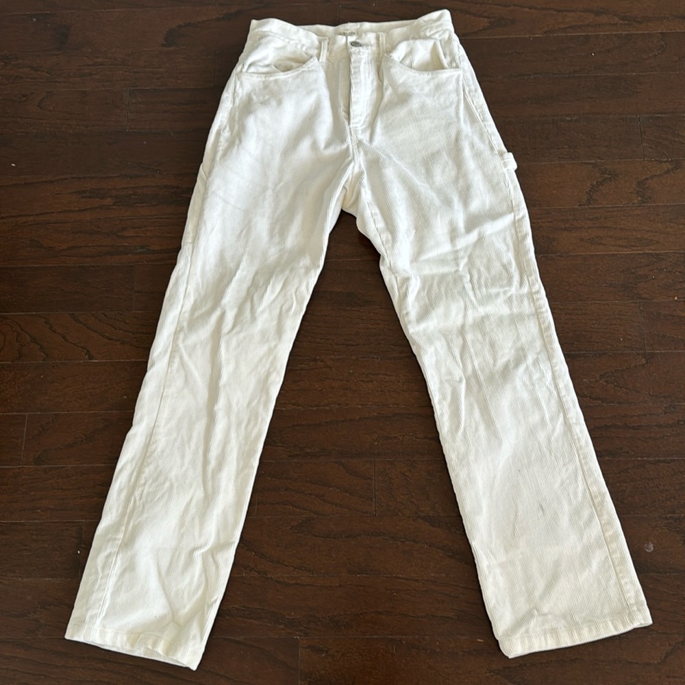 Cream corduroy pants